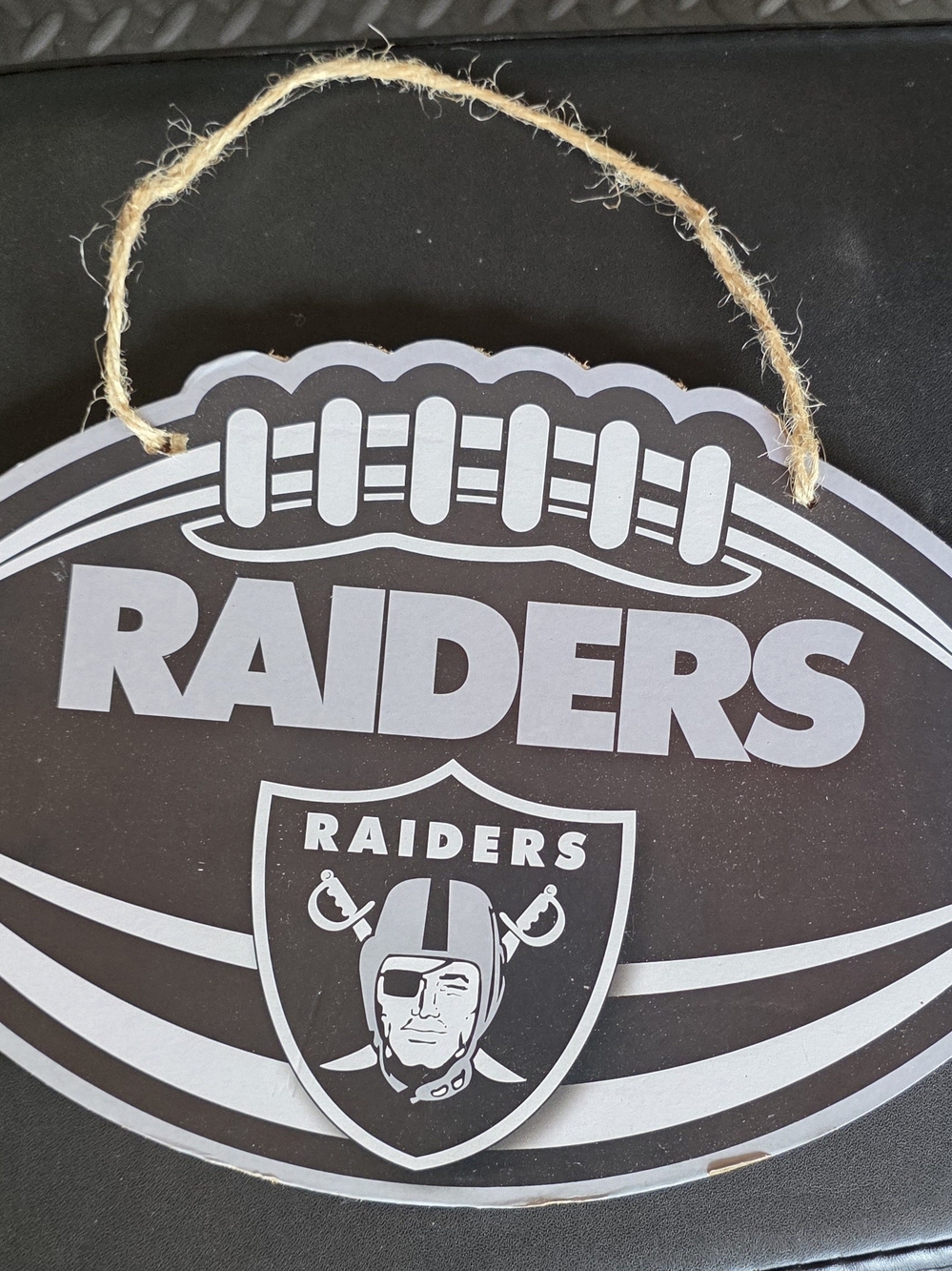 Raiders Football Wall Hanging
